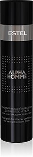 ALPHA HOMME Тонизирующий шампунь для волос и тела с охлаждающим эффектом Уникальная система двойного применения! Объём: 250 мл. Артикул: AH.1 ALPHA HOMME Тонизирующий шампунь для волос и тела с охлаждающим эффектом Уникальная система двойного применения! Объём: 250 мл. Артикул: AH.1