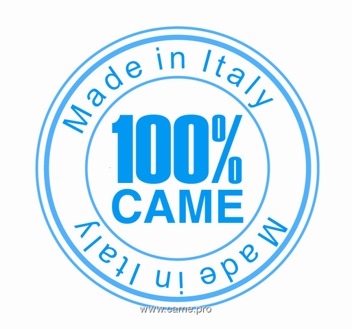 CAME - 100% Made in Italy CAME - 100% Made in Italy