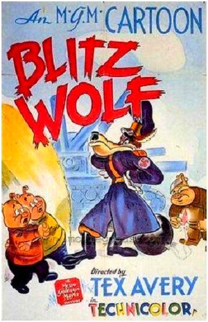 Три поросенка и волк Адольф / Blitz Wolf (1942)