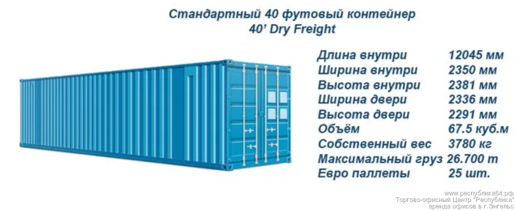 Сдаём в аренду 40 футовый контейнер под склад Сдаём в аренду 40 футовый контейнер под склад