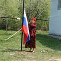 Установление государственности в селе - подъём Флага РОССИИ
