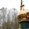 Крест на новом казачьем храме Покрова Пресвятой Богородицы