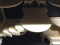 Клетка витрины для 1-2 шиншилл, в корпусе чёрного цвета.