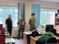 Атаман ЕОКО «Исетская линия» Андрей Третьяков посетил сборный пункт призывников в Егоршино