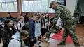Атаман станицы Добровольческой Петр Целовальников провел открытый урок-встречу