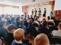 Кадеты Первого Уральского казачьего кадетского корпуса рассказали школьникам города об обучении в корпусе