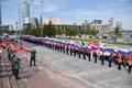 В День России казакам Екатеринбурга вручили флаги Российской Федерации