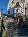 Казаки двух отделов войска несли службу по охране порядка на Царские дни