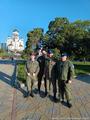 Казаки двух отделов войска несли службу по охране порядка на Царские дни
