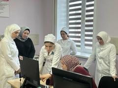 Сотрудники Республиканского центра общественного здоровья и медицинской профилактики существили выезд в ГБУ «Поликлиника № 2 г. Грозного»