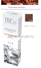 9/76 Очень светлый блондин бежево-перламутровый IBCO DIAMANTE ammonia free безаммиачный краситель 100мл.