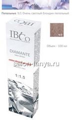 9/1 Очень светлый блондин пепельный IBCO DIAMANTE ammonia free безаммиачный краситель 100мл.