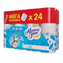 С52 Мягкий знак De Luxe 2 сл, 24 рул. белая С52 Мягкий знак De Luxe 2 сл, 24 рул. белая