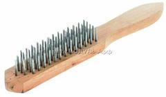 12529307 Щетка металл. 5-рядная Sparta, деревянная ручка, 12529307 Щетка металл. 5-рядная Sparta, деревянная ручка,