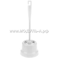 668828 Комплект WC Ёрш со стаканом КОЛОКОЛЬЧИК, белый 668828 Комплект WC Ёрш со стаканом КОЛОКОЛЬЧИК, белый