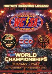 Внимание: "Чемпионат Мира-2013" (ICO, WCSA) решено перенести из Болгарии (Варна) в Италию (Тоскана) с 28 октября по 3 ноября в рамках Всемирного Форума Боевых Искусств "WTKA", с участием более 5000 бойцов из 95 стран.