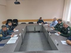 Состоялась рабочая встреча атамана и казаков ЕОКО «Исетская линия» с представителями ГУ МЧС России по Свердловской области
