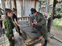В поселке Бобровский Свердловской области прошли соревнования среди юных казачат по огневой подготовке