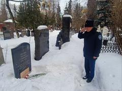 Войсковой атаман посетил могилу наказного атамана Оренбургского казачьего войска М.С. Тюлина