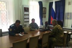 В штабе войска прошло совещание под руководством генерал-полковника А.С. Порядина