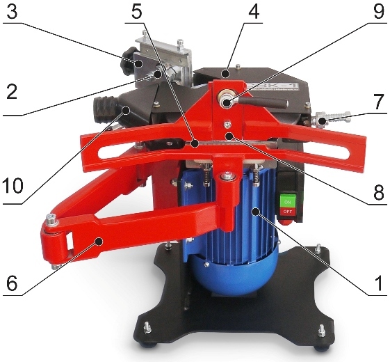Станок для заточки коньков "СЗК-1", конструкция станка.