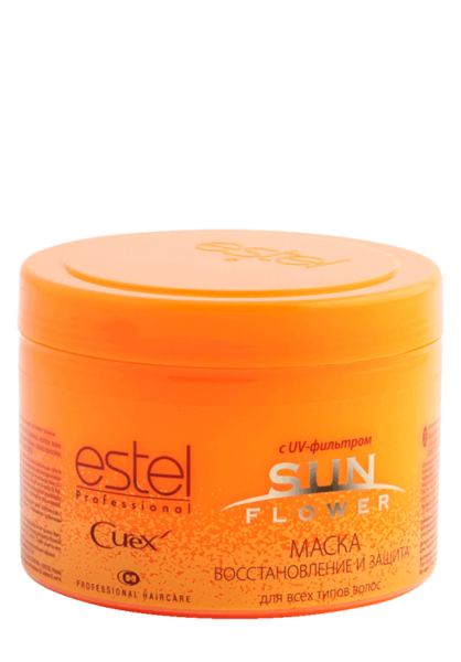 Маска CUREX SUN FLOWER для волос - восстановление и защита с UV-фильтром, 500 мл CUS500/M2 