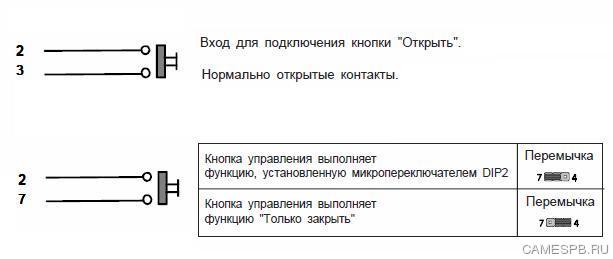 Шлагбаум came gard 4000 инструкция схема подключения