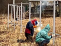 Каркас забора с монтажом