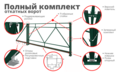 Откатные ворота 4м. высота 2метра RAL с монтажом