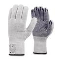 02Т Перчатки рабочие  трикотажные «ЛЮКС» с ПВХ «Точка», 5-нитей, 10 класс, белые