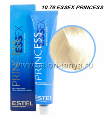 10/76 Крем-краска ESTEL PRINCESS ESSEX, светлый блондин коричнево-фиолетовый/снежный лотос 