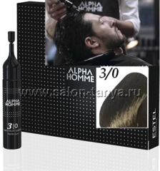 Краска-пена для окрашивания волос 3/0 темный шатен ESTEL ALPHA HOMME 10мл. 