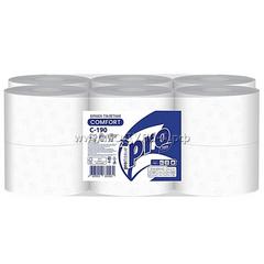 С190 Бумага туалетная PROTISSUE, белая, 1 сл, 200 м