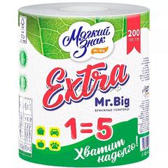 С221 Полотенца бумажные "Ь" MR.BIG EXTRA , белые, 2 сл, 200 листов