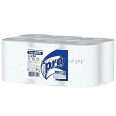 С224 Полотенца бумажные Protissue, белые, 2 сл, 150м