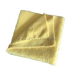 HXCX40003 Салфетка из микрофибры, жёлтая, 40х40 см, 400 гр/м2