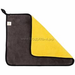 HXCX80001 Салфетка из микрофибры универсальная, желто-серая, 30Х40 см, 800 гр/м2