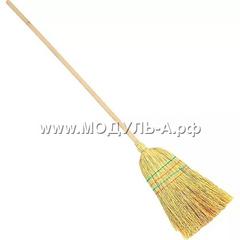 982660 Метла сорго для улицы, 138 см, прошитая