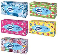 668819 Косметические салфетки Zewa Everyday, белые, 2 сл, 100 шт