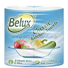 716487 Полотенца бумажные Belux classic, белые, 2 сл, 2 рул, 9,5м