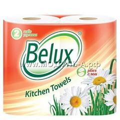 648733 Полотенца бумажные Belux, белые, 2 сл, 2 рул, 12,5м