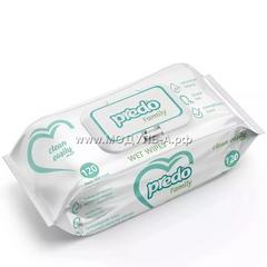 Влажные салфетки PREDO Family с пласт.крышкой, 120шт