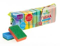 018-1009 Губки для посуды "СТАНДАРТ 5", 90 х 57 х 25 мм, 5 шт