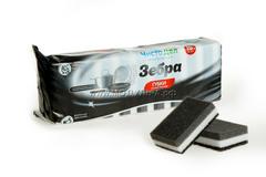 018-1029 Губки для посуды "Зебра", 98х66х30 мм, 10 шт