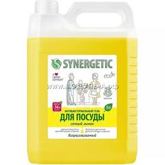 S17276 Средство для мытья посуды SYNERGETIC Сочный лимон, 5л