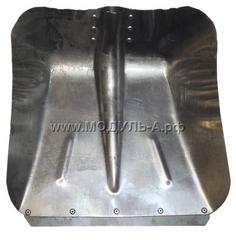 52-62 Лопата снегоуборочная, 360ммх380мм, алюминиевая, с планкой