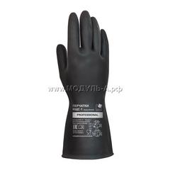 KCS1-81 Перчатки защитные ADM Professional КЩС-1 латексные, 1 пара, XL, черный