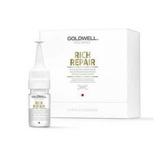 Восстанавливающая сыворотка для поврежденных волос DUALSENSES RICH REPAIR сыворотка 12X18 ml  Goldwell для сухих и поврежденных волос (Арт.06145) 