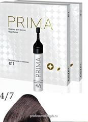  Краска-пена для волос ESTEL PRIMA 4/7 шатен коричневый Объём: ампула 10 мл.