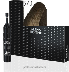 Краска-пена для волос ESTEL ALPHA HOMME 5/0 светлый шатен Объём: ампула 10 мл.